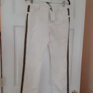 Alphamoment Beige Pants Size 40 NEW WITH TAGS